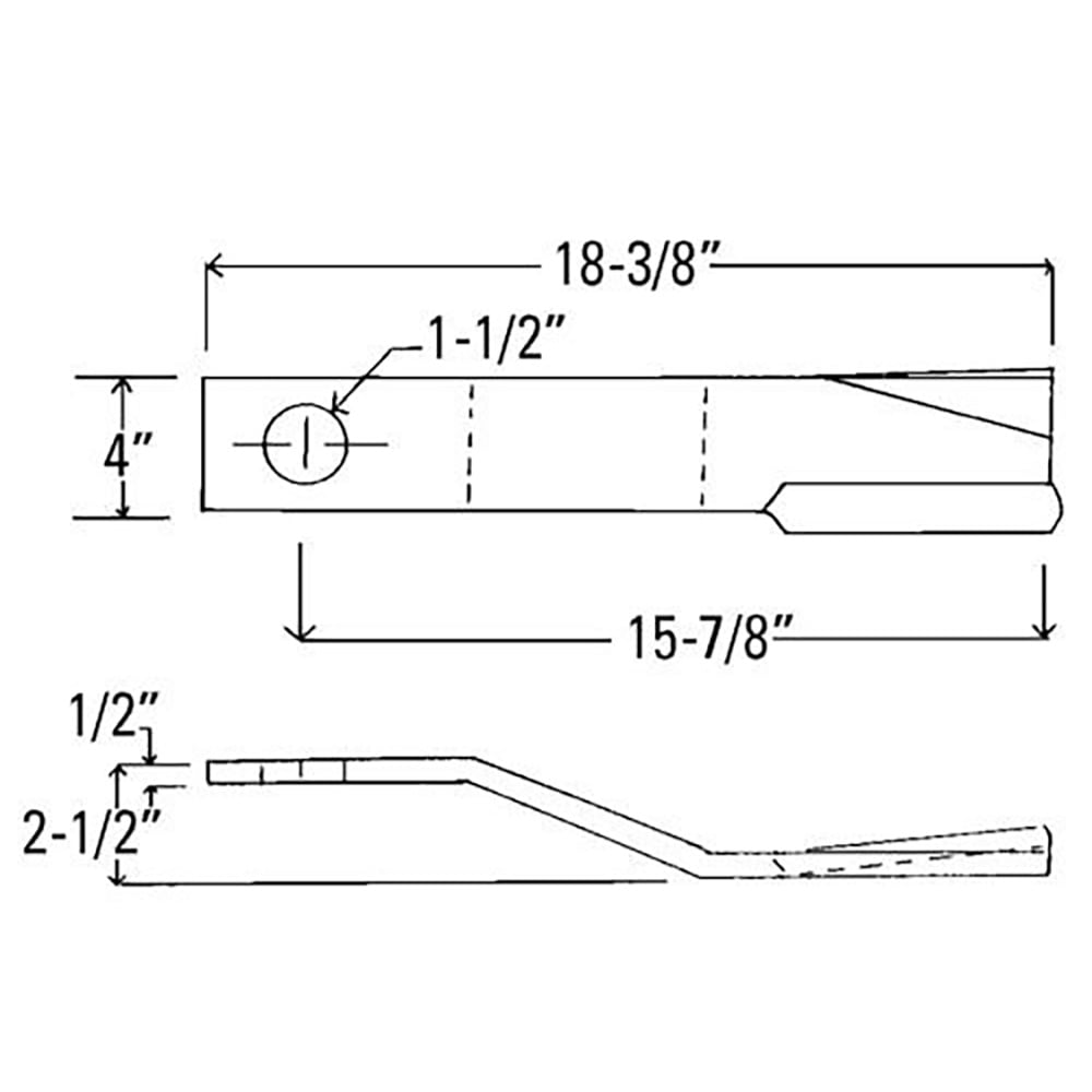 RAParts 02964824 New Alamo Rotary Boom Mower Rotary Cutter Blade