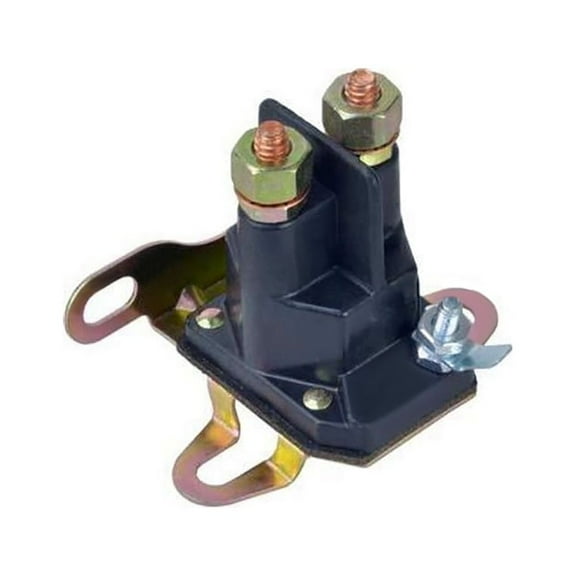 RAParts 035832 One (X1) Universal Single-Terminal Starter Solenoid - 1/4" and 5/16" Post, Single Pole Chassis Ground, Side & Flat Mounting Brackets