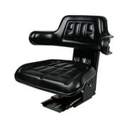 RAParts 1 Aftermarket Black Waffle Style Universal Tractor Suspension Seat With Tilt Fits International Harvester 454 574 584