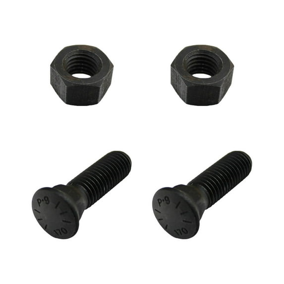 RAParts (10) Plow Bolt & Nut for Blades Cutting Edges 5/8-11x2 1/4 Grade 8 PM06705