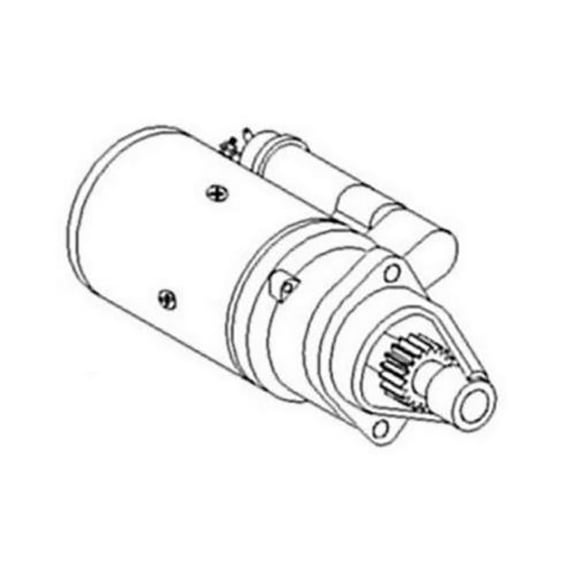 RAParts 1107728 Fits Massey Fergsuon 85 88 Super 90 Tractor 12V Fits Delco Starter