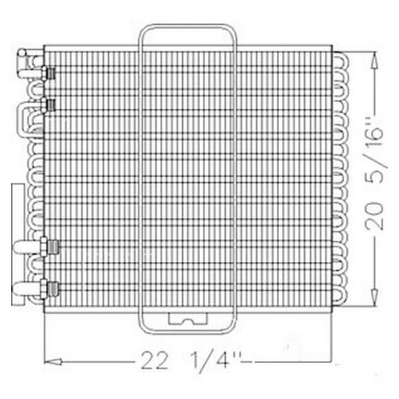 RAParts 139870A1 Fits Case IH Oil Cooler MX100 MX110 MX120 MX135 MX150 MX170 MTX110 +
