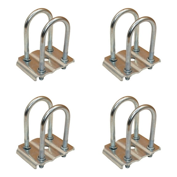 RAParts (2) 3,500lb Trailer Axle U-Bolt Kits Fits 2-3/8" Round Axle x 1.75" Wide Springs