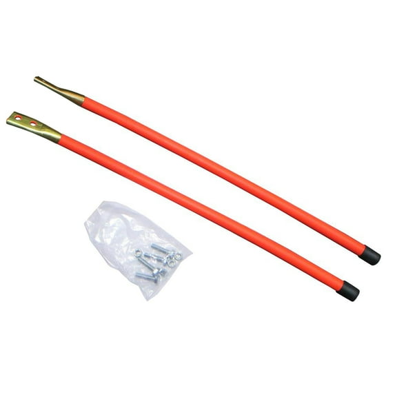 RAParts (2) Orange 24" Snow Plow Blade Markers for Western Snow Plows