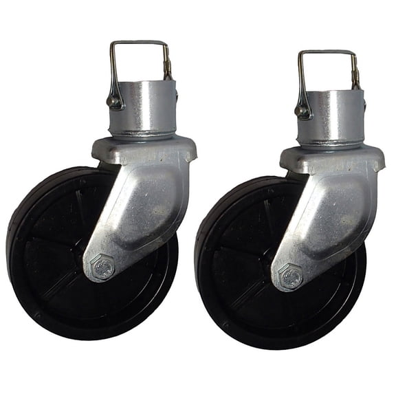 RAParts 2 Pc 6" Trailer Jack Swivel Caster Wheel with Pin Boat Hitch Replacement