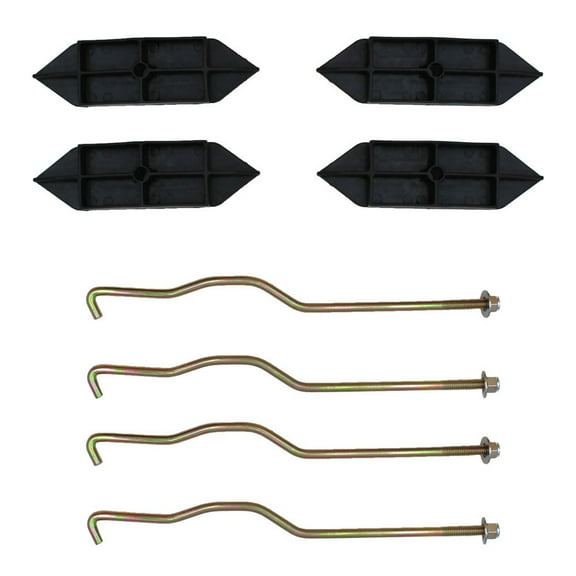 RAParts (2 Pk) Battery Hold Down Plate w/Rods 102534001 Fits Club Car Electric 48V Only