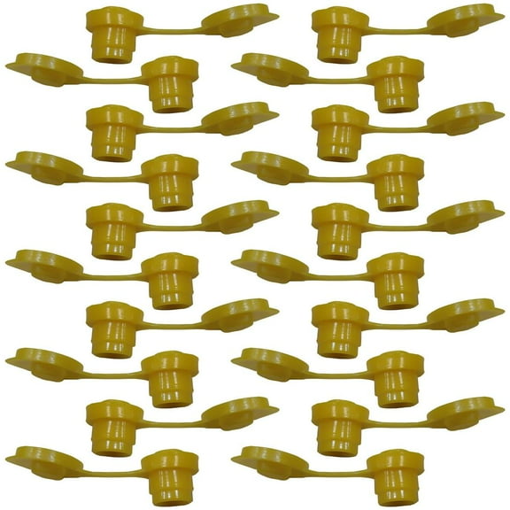 Stevens Lake Parts 20 Yellow Fuel Gas Can Jug Vent Caps Fits Chilton Fits Briggs and Stratton Rotopax Gott Anchor MYC-Y-VENT20