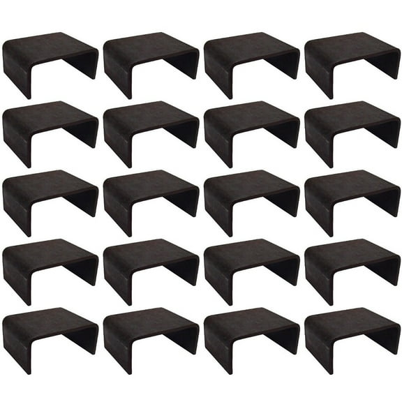 RAParts 20 pcs Utility Trailer Weld-on Stake Pockets 2x4 6 Gauge Heavy Duty Steel