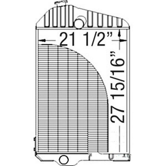 RAParts 211040 Tractor & Stationary Power Unit - 28 x 21 1/2 x 2 5/8 Fits John Deere