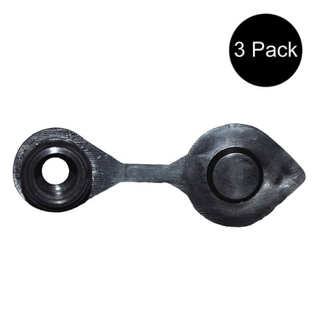 RAParts (3) Black Fuel Gas Can Vent Caps Chilton Fits Briggs Rotopax Gott Anchor