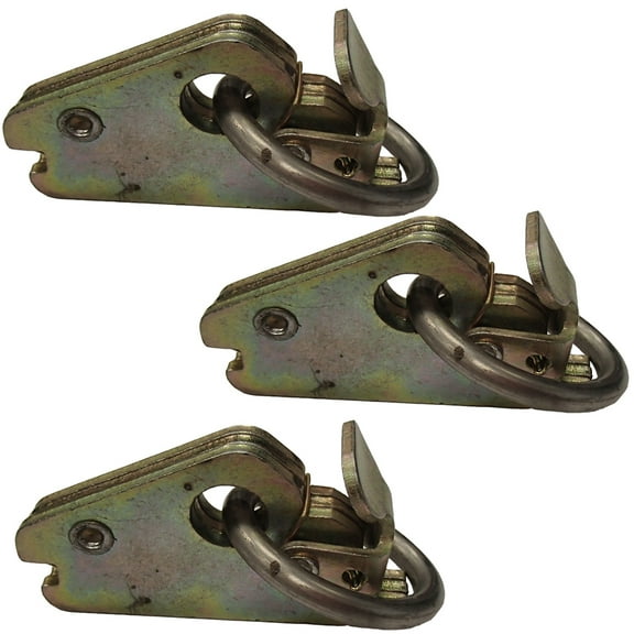 RAParts (3) E Track Rope Rings Heavy Duty Cargo Van Hook Enclosed Utility Box Trailer