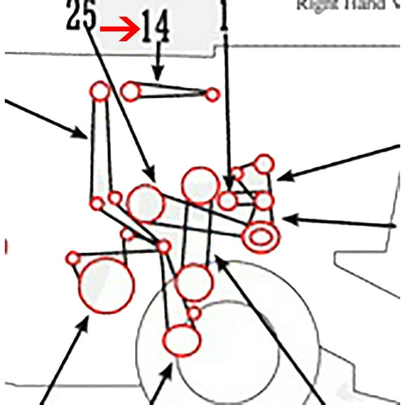 RAParts 31-1563120 New Tractor Leveling Auger Drive Belt for White / Oliver 7600