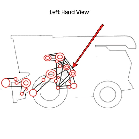 RAParts 31-1566290 OPT Mechanical Upper Drive Belt Made for Mpl Moline Tractor Models