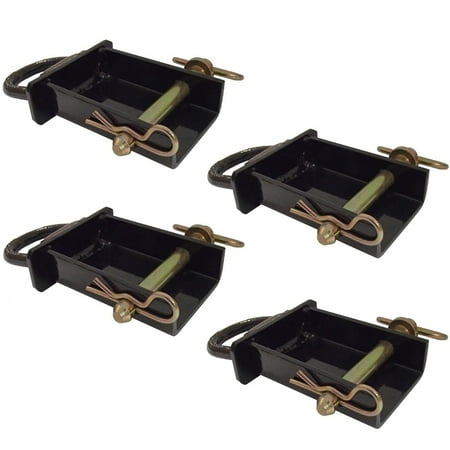 RAParts (4) 1/2" Thick D-Ring Pocket Tie Downs Removable 12,000 MBS for Stake Pockets