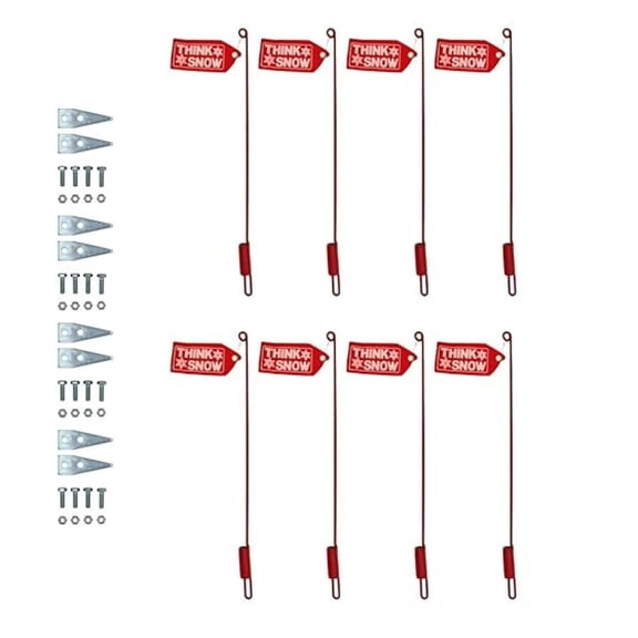 RAParts (4) Blade Marker with Flags 27" Fits Western Snow Plow 59700 410007 SNP7900