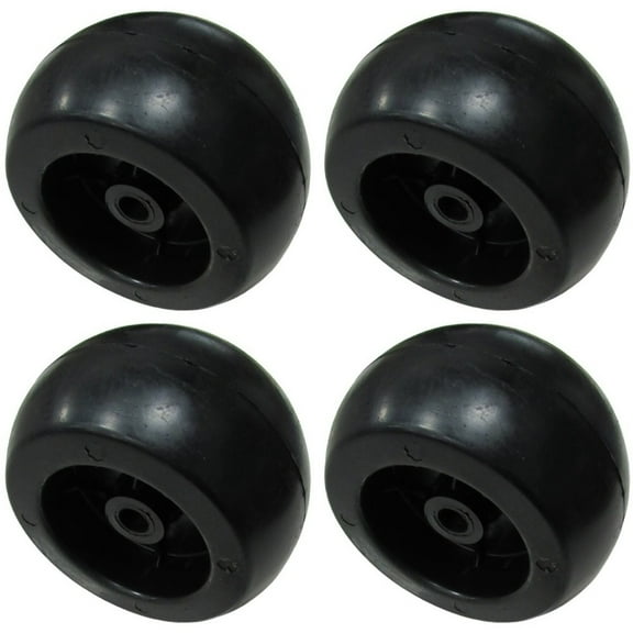 RAParts 4 Deck Wheels 031997 Fits Hustler 734-3058 734-3058B Fits John Deere M84690 Fits MTD