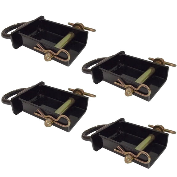 RAParts 4-Heavy Duty Removable D-Ring Stake Pocket 12,000 lbs Trailer/Flat Bed PK-SPTD4