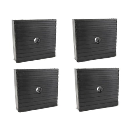 (4) Pack Medium Anti Vibration Isolation Pads Air Compressor Heavy Equipment 4x4x1