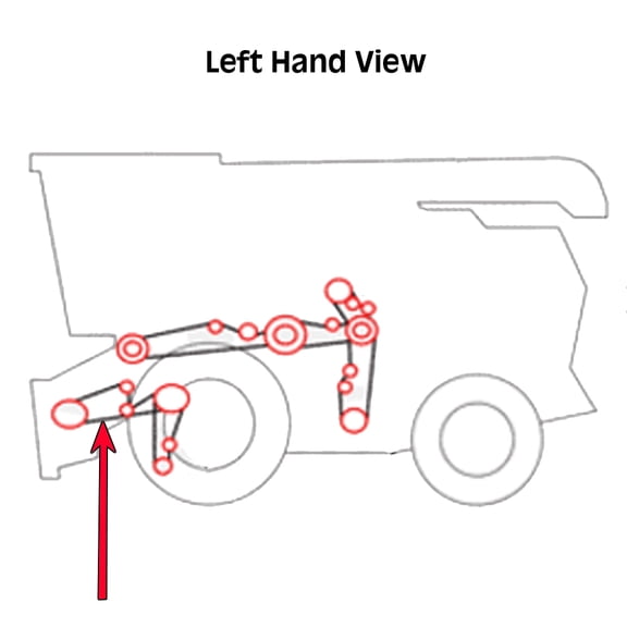 RAParts 403408D New Vari-Speed Reel Final Drive Belt Made for Mpl Moline Tractor Models