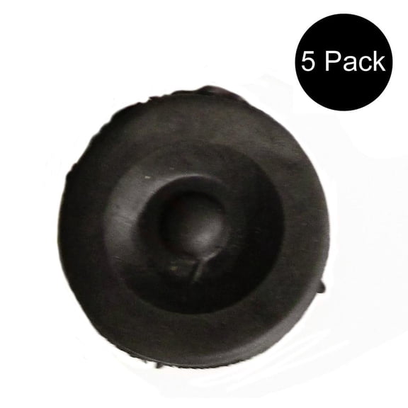 RAParts (5) New Black Rubber Grease Plugs for Hub Dust Cap for RedLine Trailer Camper RV Axle