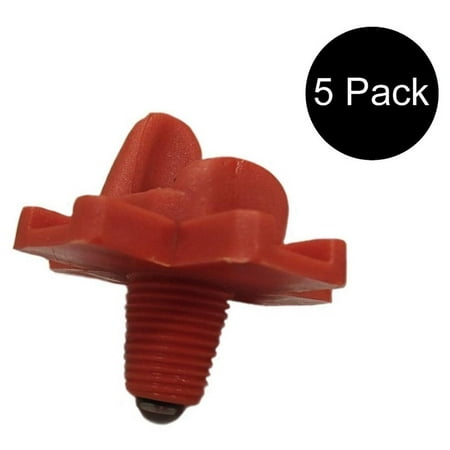 RAParts (5) Pack New Horizontal Side Mount Chicken Watering Nipples
