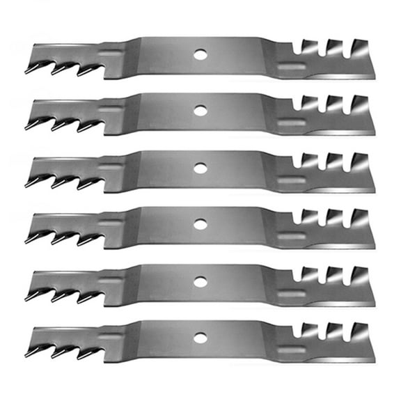 RAParts (6) Blades 15-3/8" X 21/32" Fits Exmark ECKA30 Serial No. 313,000,000 and Higher with 30" Deck
