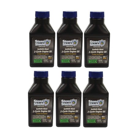 RAParts (6) New Aftermarket Replacement 2.6 oz Bottles Of 2-Cycle Engine Oil