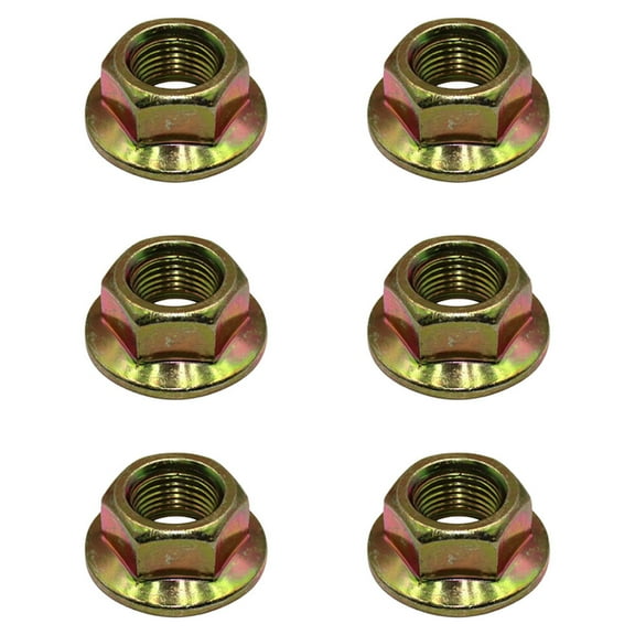 RAParts (6 Pack)- Blade Nuts 712-0417A 712-0417 912-0417 Fits MTD E20 Compact Tractors