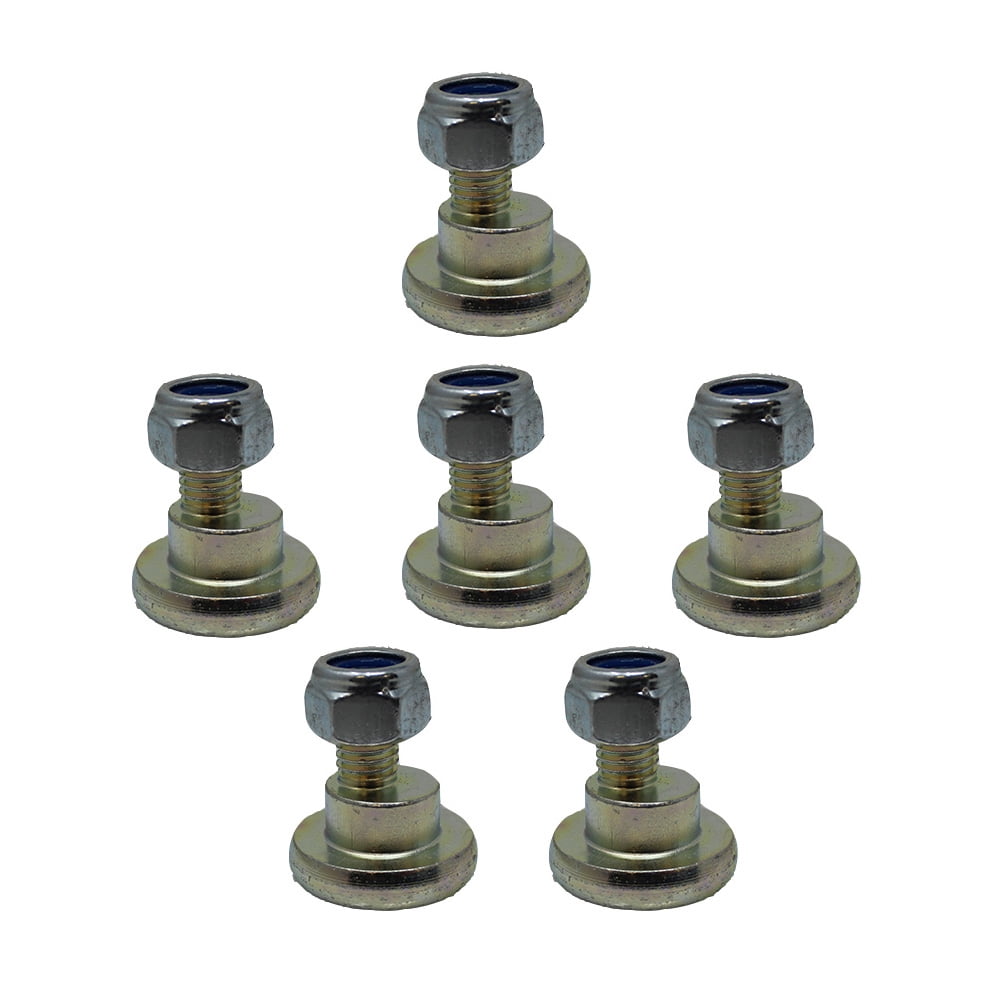 RAParts 6 Pack Disc Mower Blade Bolts Nuts For Vicon CM165 CM167 CM1700 CM240 81160WN6