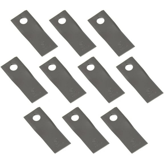 RAParts 604658 Set of (10) LH Disc Mower Blades Fits Gehl Mower Models 1080 140 160
