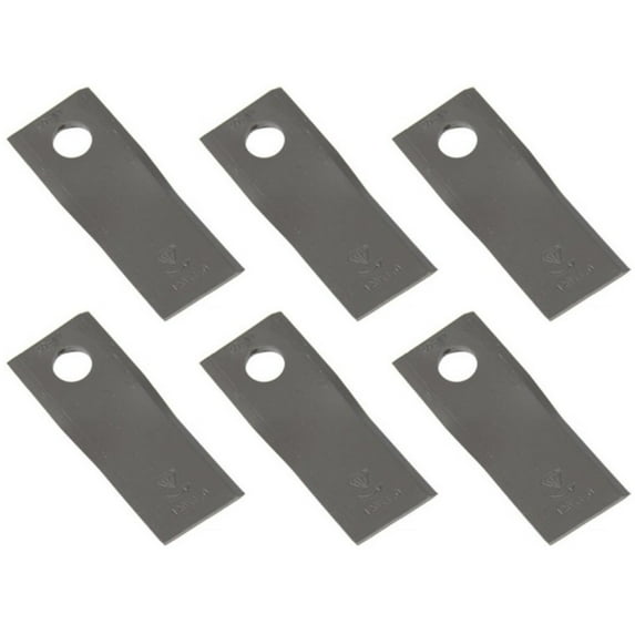 RAParts 604658 Set of (6) LH Disc Mower Blades Fits Gehl Mower Models 1080 140 160