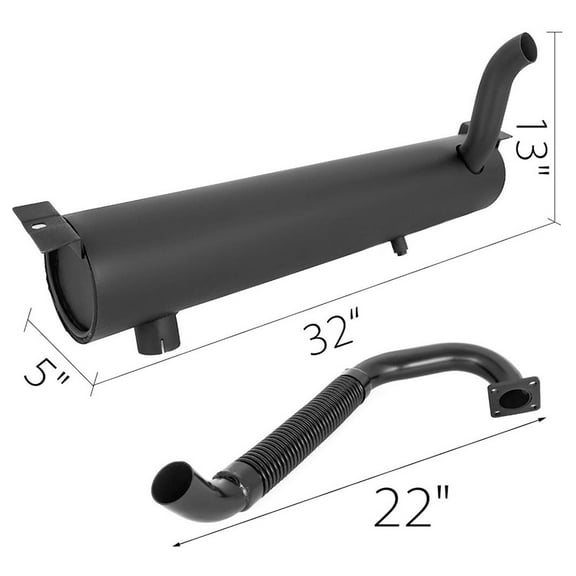 RAParts 6701151 Muffler & Pipe Fits Bobcat 751 753 763 773 763, 753, 751