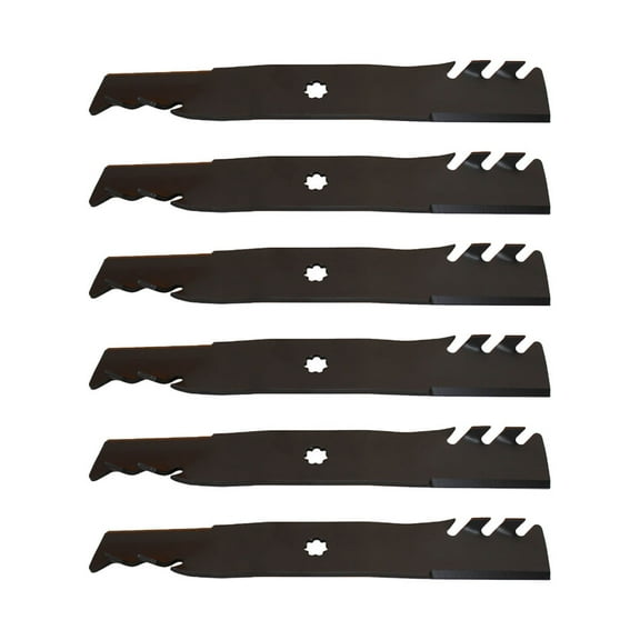 RAParts 6PK Mulching Blades 48" Fits John Deere GX21784 LA145 LA140 LA165 X140 D140