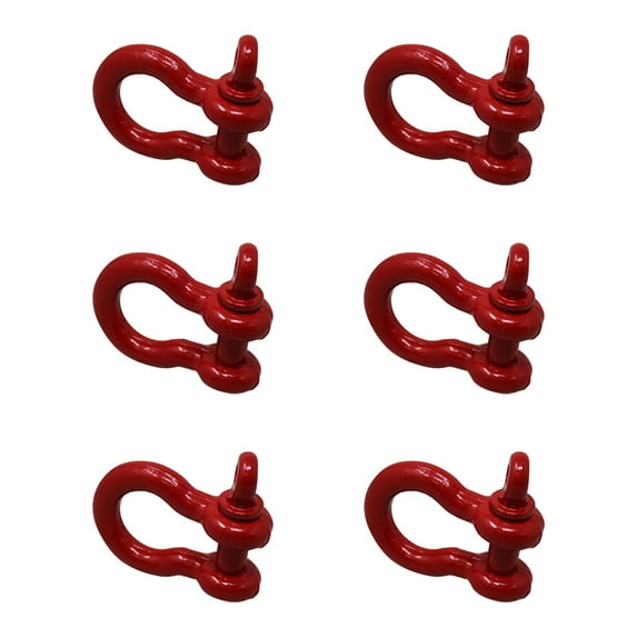 RAParts 6x 3/4" Shackle Screw Pin Clevis Anchor Bow Shackles Sling Cable Chain Rigging