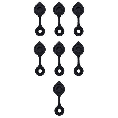 (7) Black Fuel Gas Can Jug Vent Caps Blitz Wedco Scepter Essence Midwest Eagle