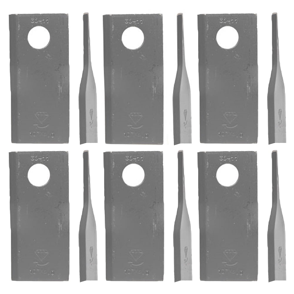 RAParts 700711858 902-61560 (6) RH Disc Mower Blades Fits Case IH Fits MF Fits Vicon