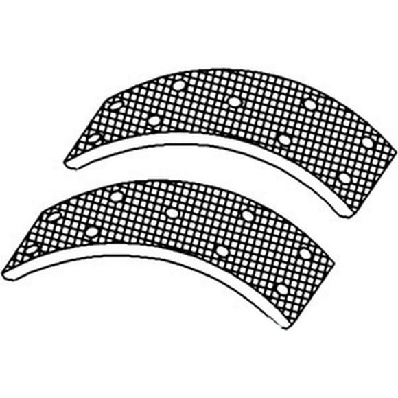 RAParts 70276950 Two Brake Band Shoe Linings Kit Fits Allis Chalmers D17 WD WD45