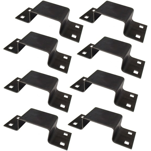 RAParts (8) 12 Ga. Steel Stake Pocket Bolt-On Brackets for Truck Utility Trailer B2373G