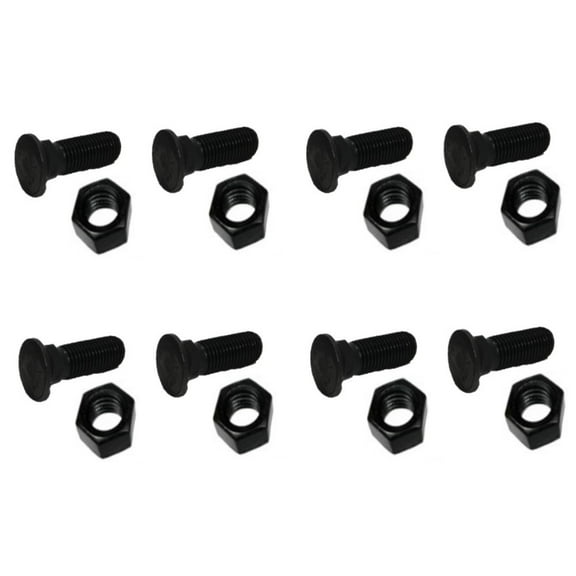 RAParts 8 Plow Bolt & Nut for Blades Cutting Edge 5/8-11x2 1/4 Grade 8 Dome Head