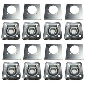 8 Recessed Floor D Rings w Backing Plate Enclosed Trailer Cargo Trailer Tie Down