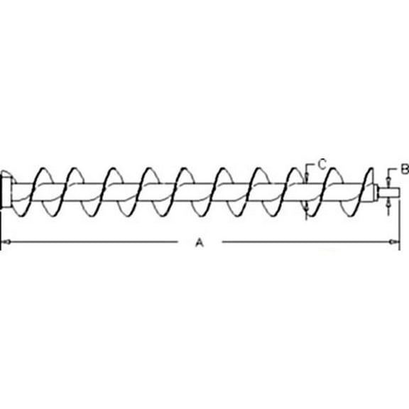 RAParts 86537976 Auger Bin Loading LH Flighting 10 Spline Hub Fits Ford/New Holland TR89 TR95 TR96 TR97 TR98