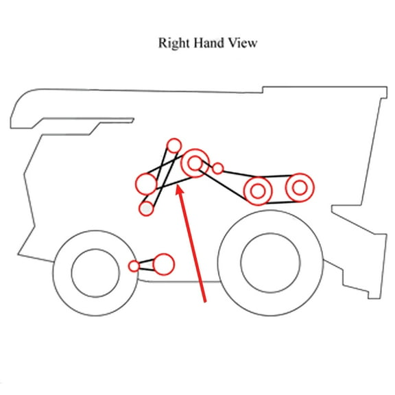 RAParts 87053804 New 117.99" Rotor Variator Belt Fits Ford New Holland CR9040 CR9060
