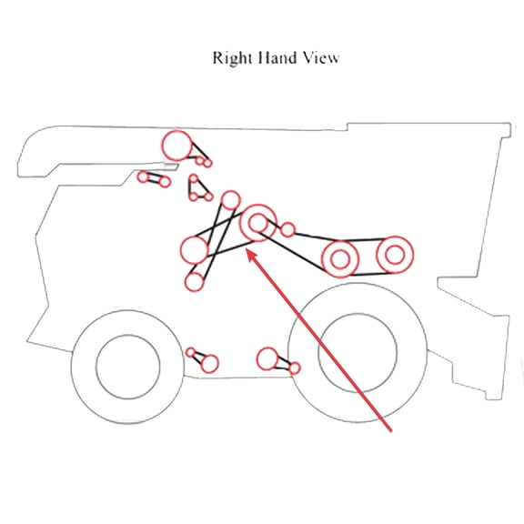 RAParts 87053805 New Combine 113.07" STD Rotor Variator Belt Fits Ford New Holland CR970