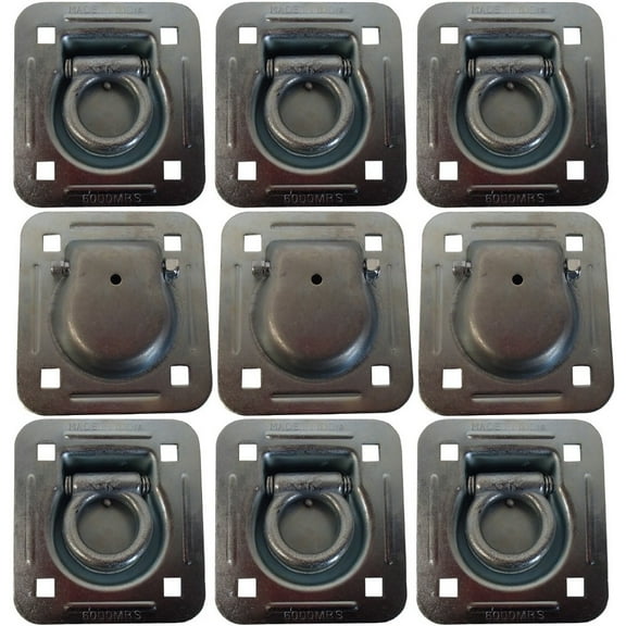 9 Pack Car Truck Trailer Anchor Point 6,000 lb. Capacity Recessed D-Ring
