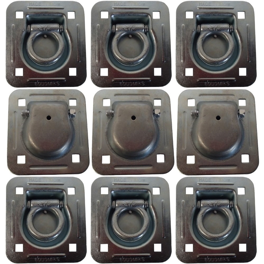 RAParts (9 Pk) Flush Mount DRing 1.5" Recessed TieDown Anchor for