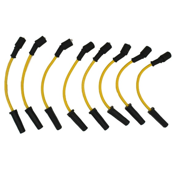 RAParts 9748HH Spark Plugs Wires Fits Chevy Silverado 5.3 6.0 V8 Yellow