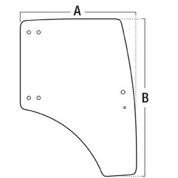 RAParts A-LVU31699 Glass, Door (RH)