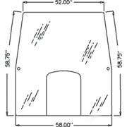 RAParts AMR135976 Windshield Glass, Tinted