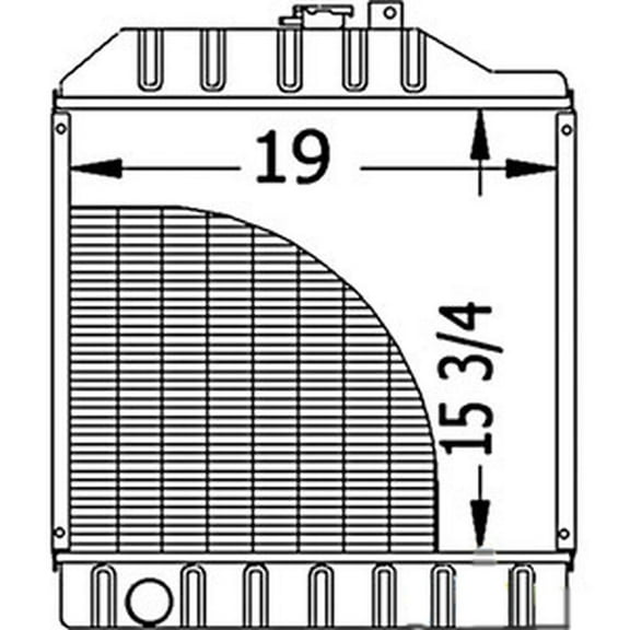 RAParts AMRE70733 Radiator