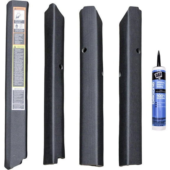 RAParts AMSS4150 Qwik Fit Corner Post Kit, Black Vinyl